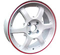 Диски TG Racing LZ417 White Red Ring 